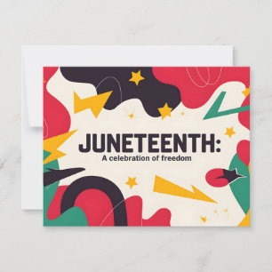 Festive Juneteenth A Celebration of Freedom Desig Holiday Card