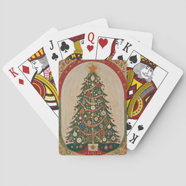 Festive Kaleidoscope Playing Cards (Back)