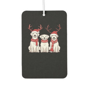 Festive Kuvasz � Christmas Pattern Classic T-Shirt Air Freshener