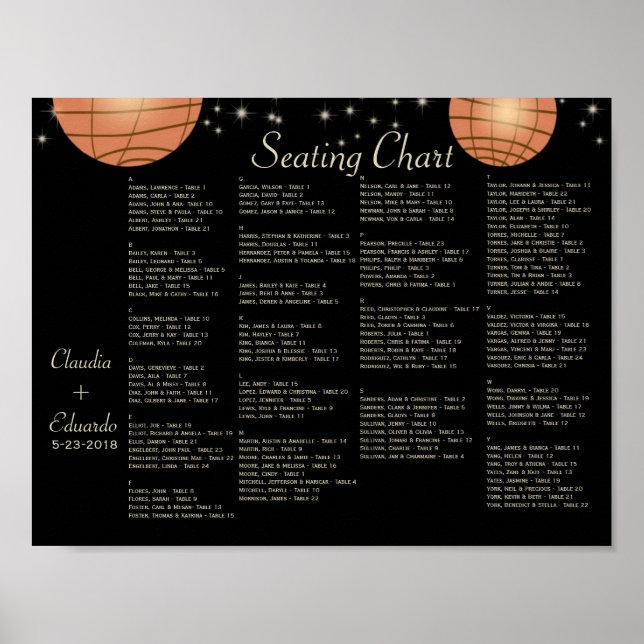 Festive Lanterns with Pastel Black & Apricot Poster (Front)