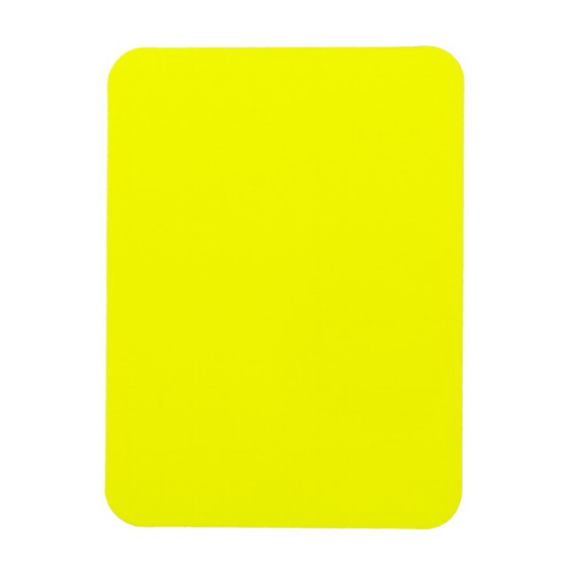 Festive Lemon Yellow Decor Colour Customize This! Magnet (Vertical)