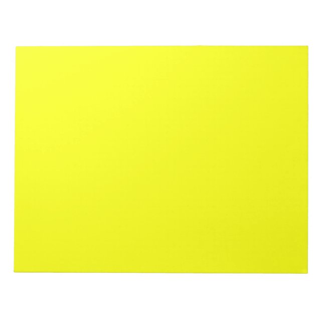 Festive Lemon Yellow Decor Colour Customize This! Notepad (Front)