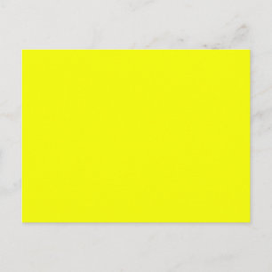 Festive Lemon Yellow Decor Colour Customize This! Postcard