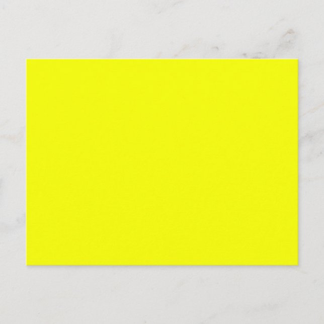 Festive Lemon Yellow Decor Colour Customize This! Postcard (Front)