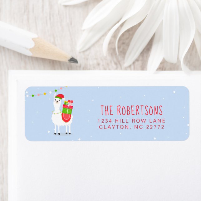 Festive Llama Christmas (En situation)