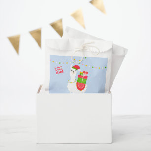 Festive Llama Christmas Favour Bag
