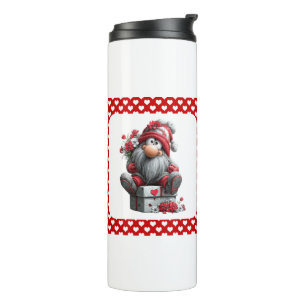 Festive Love Messenger Gnome Thermal Tumbler