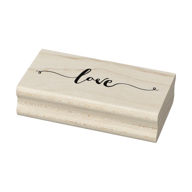 Festive LOVE Swirls | Christmas | Valentine's Day Rubber Stamp (Stamp)