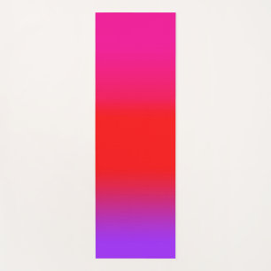 Festive Magenta Red Purple Ombre  Yoga Mat