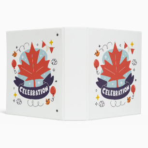 Festive Maple Leaf Celebration Binder