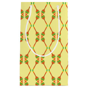 Festive Maracas Pattern Small Gift Bag