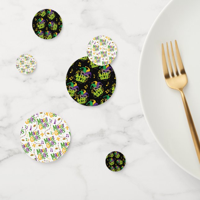 Festive Mardi Gras  Confetti (Group)