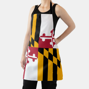Festive Maryland State Flag Apron