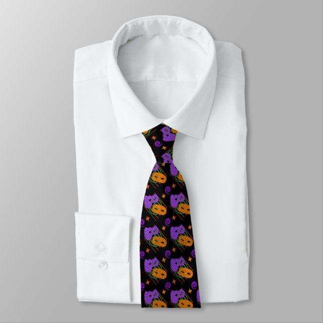 Festive Masquerade Masks Tie (Tied)