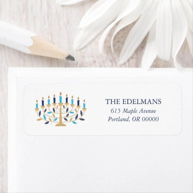 Festive Menorah Hanoukka (En situation)