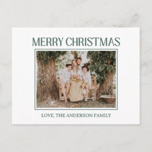 Festive Merry & Bright Christmas  Postcard