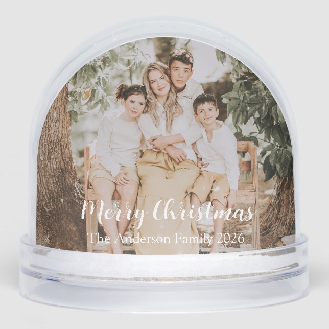 Festive Merry Christmas Collection Snowglobe (Front)