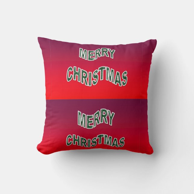 Festive Merry Christmas Cushion (Front)