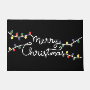 Festive Merry Christmas Door Mat