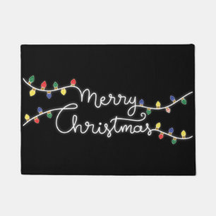 Festive Merry Christmas Door Mat