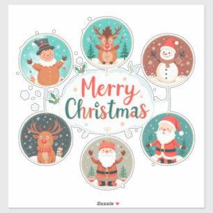 Festive Merry Christmas Postcard