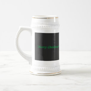 Festive Merry Christmas Printed Barware Perfect Beer Stein