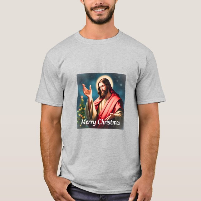 Festive Merry Christmas T-Shirt Design  (Front)