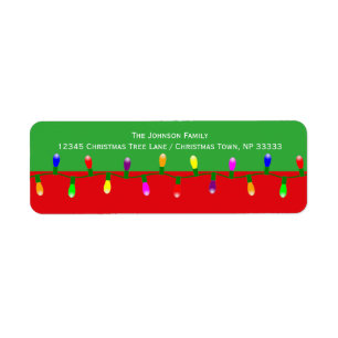 Festive Merry Christmas Tree String Lights Custom