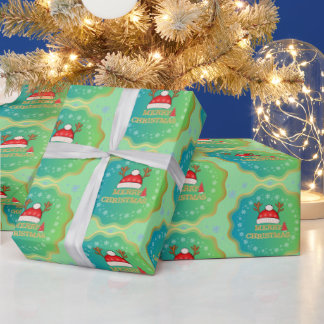 Festive Merry Christmas Wrapping Paper