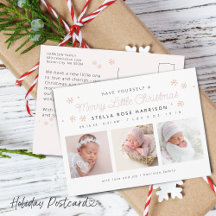 Festive Merry Little Christmas Birth Photos