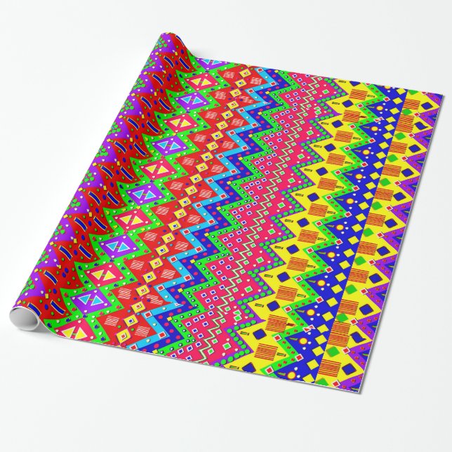 Festive Mexican Print Wrapping Paper, Glossy, Paper (Unrolled)