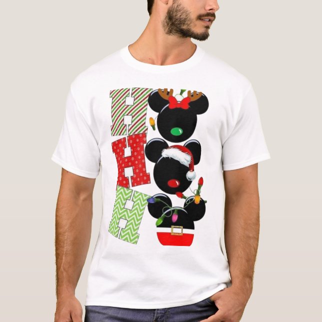Festive Mickey Inspiré de vacances T-shirt design (Devant)