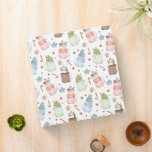 Festive Milkshakes Christmas Holiday Recipe Binder<br><div class="desc">Pattern with watercolor inspired illustrations of Christmas themed mason jar milkshakes in 4 flavours - blue snowflake theme,  green Christmas tree theme,  Red and white peppermint theme,  and chocolate caramel snowman theme.  Pattern also features sprinkles,  peppermint candy,  candy canes,  and Christmas cookies.</div>