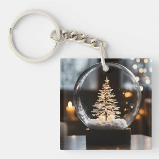 "Festive Moments: Time in Hand Keychain" Keychain