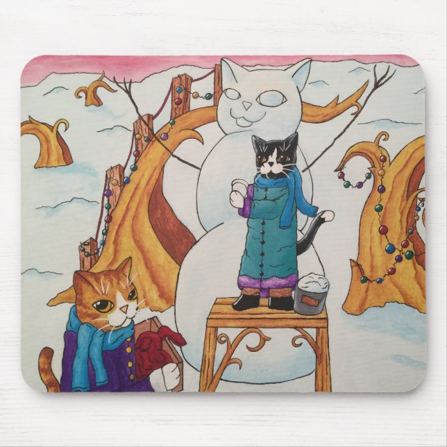 Festive Morning Mouse Pad (Front)