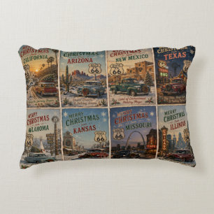 Festive Mother Road Sofa Accent Pillow