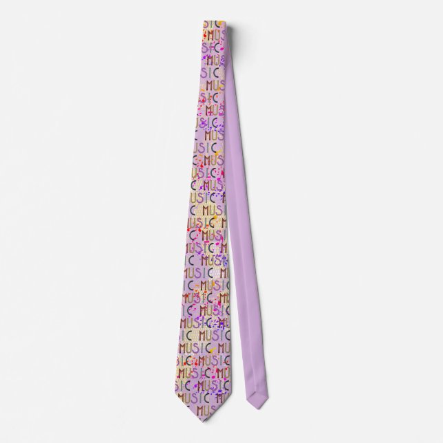 Festive Music Notes Tie (Front)