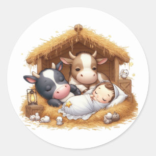 Festive Nativity Stickers
