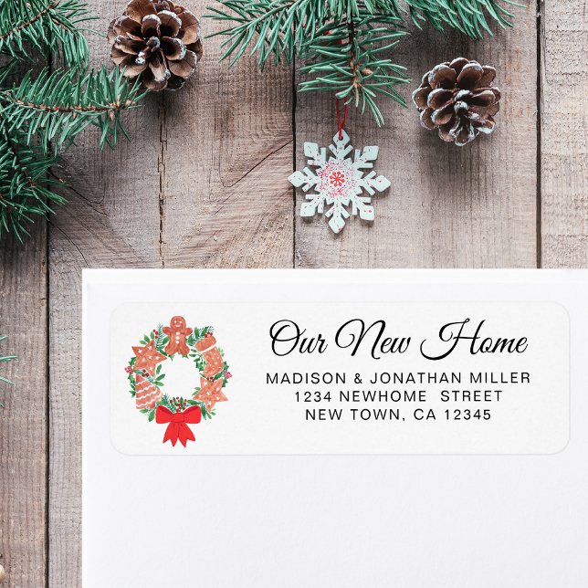 Festive New Home Return Address  (Creator Uploaded)