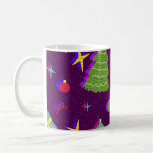 Festive New Year Christmas Pattern Coffee Mug