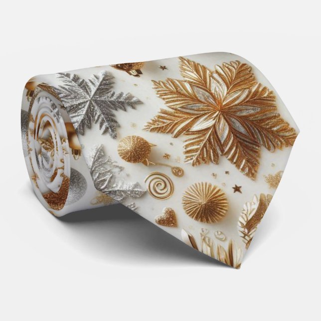 Festive New Years Eve Holiday Party  Tie (Rolled)