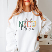 Festive NICU Crew Christmas Sweatshirt