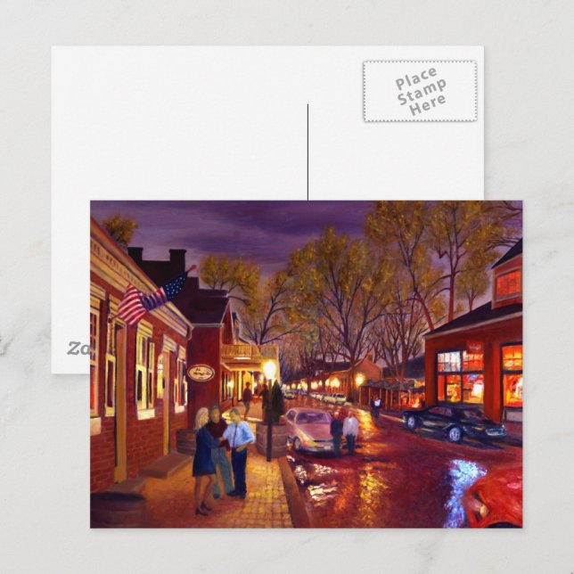 Festive Night Party Postcard (Front/Back)