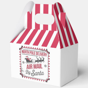 Festive North Pole air mail Favor Box