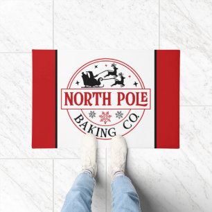Festive North Pole Baking Company Doormat