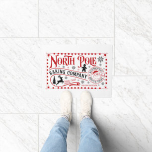 Festive North Pole Baking Company Doormat