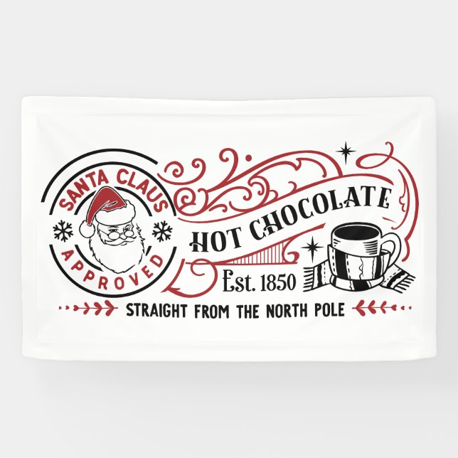 Festive North Pole Hot Chocolate  Banner (Horizontal)