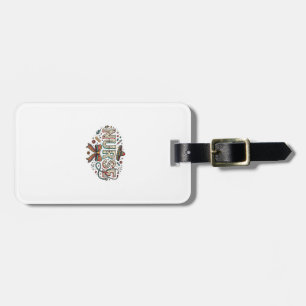Festive Nurse Vintage Engraving Shirt Design_1 Luggage Tag