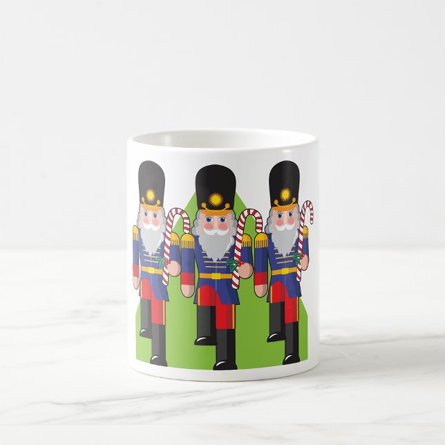 Festive Nutcracker Soldiers with Candy Canes  Coffee Mug (Creator Uploaded)