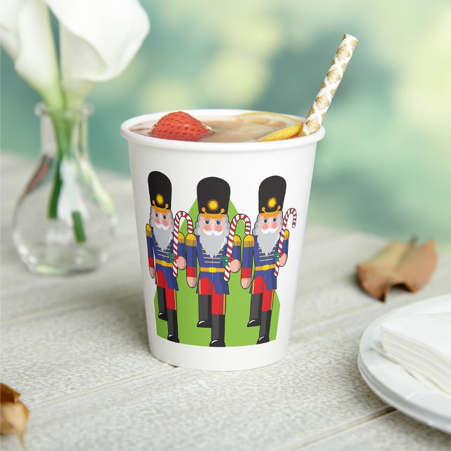 Festive Nutcracker Soldiers with Candy Canes  Paper Cups (Creator Uploaded)